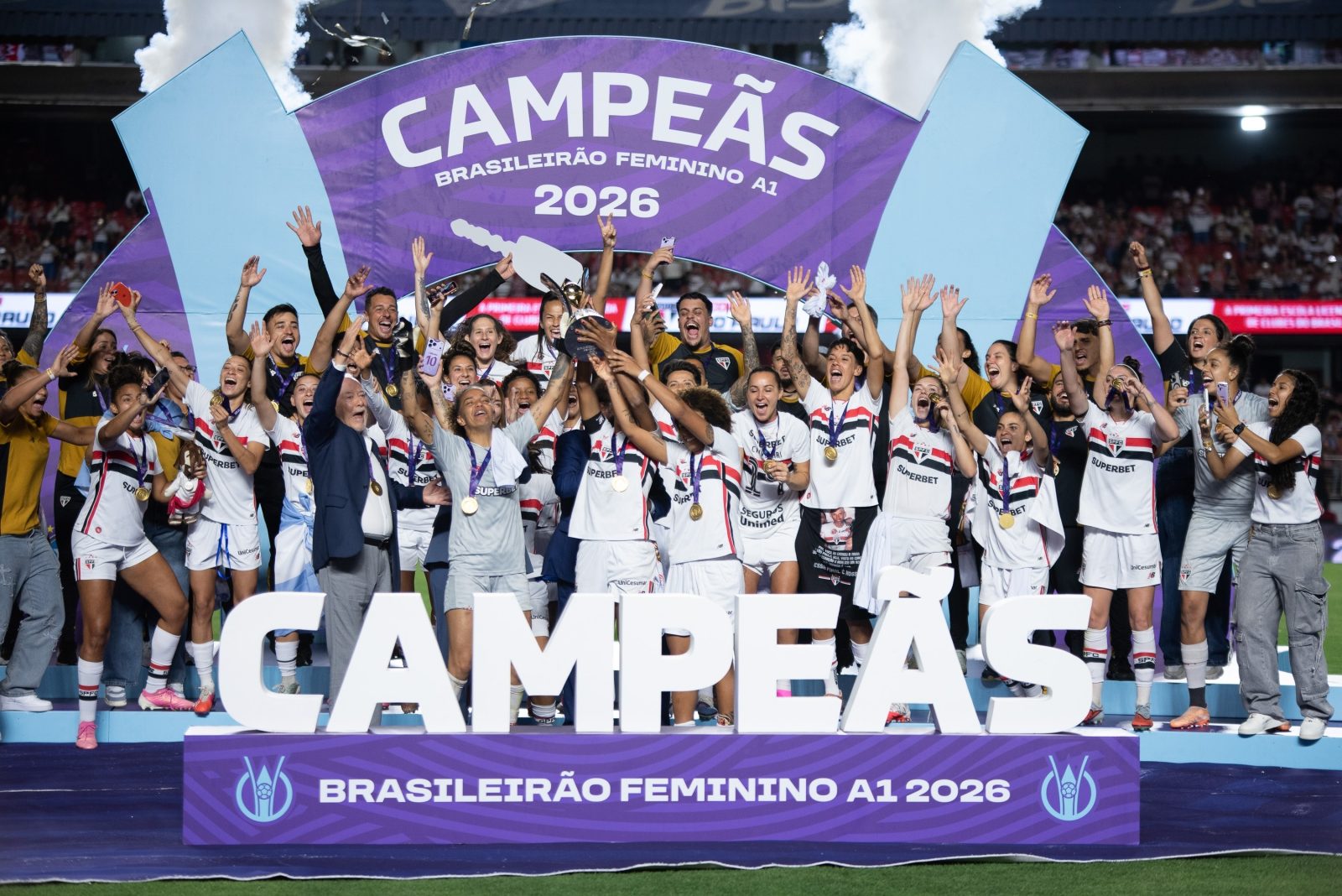 São Paulo celebra título do Brasileirão Feminino 2026