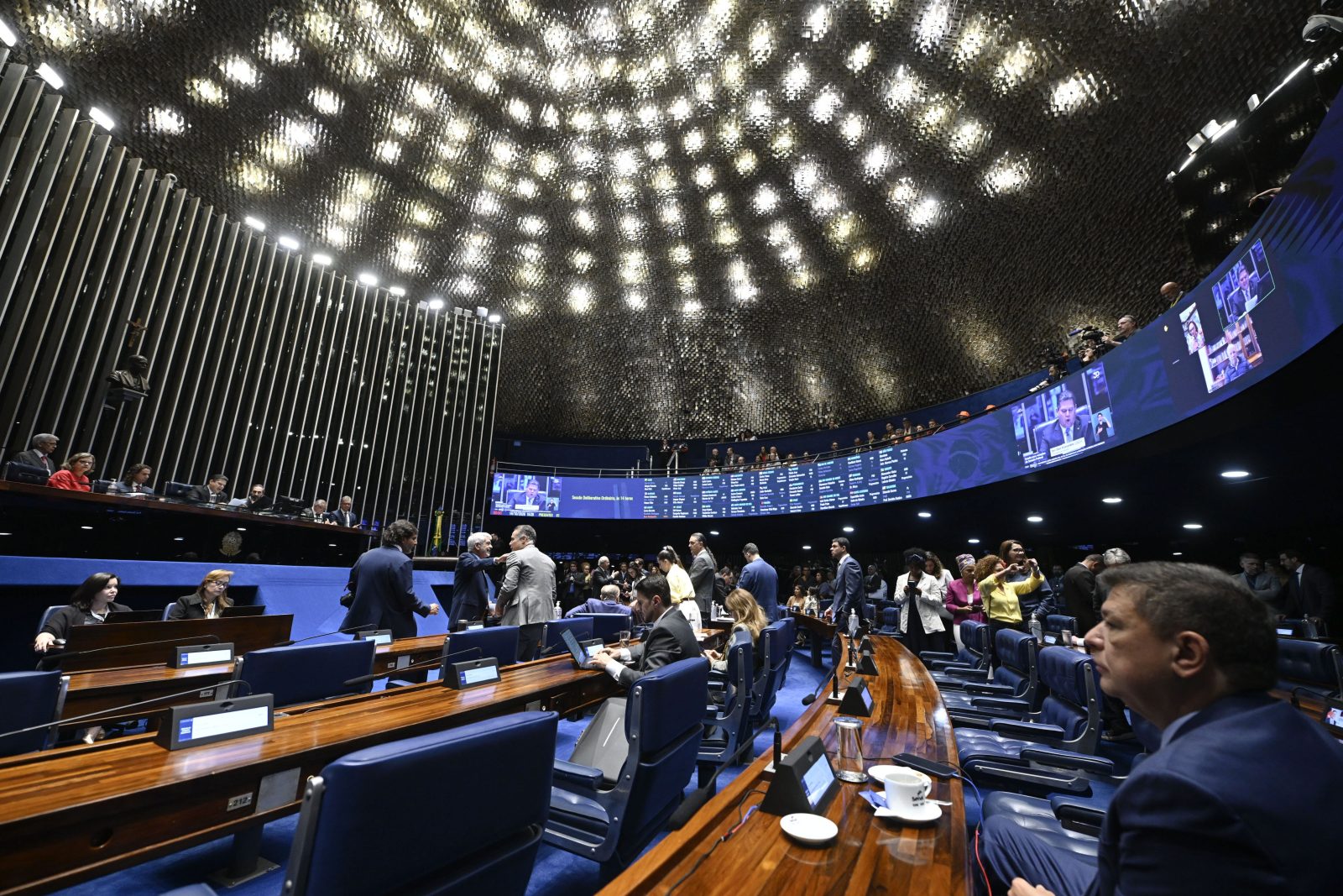 Plenário do Senado durante sessão sobre o fim da escala 6x1