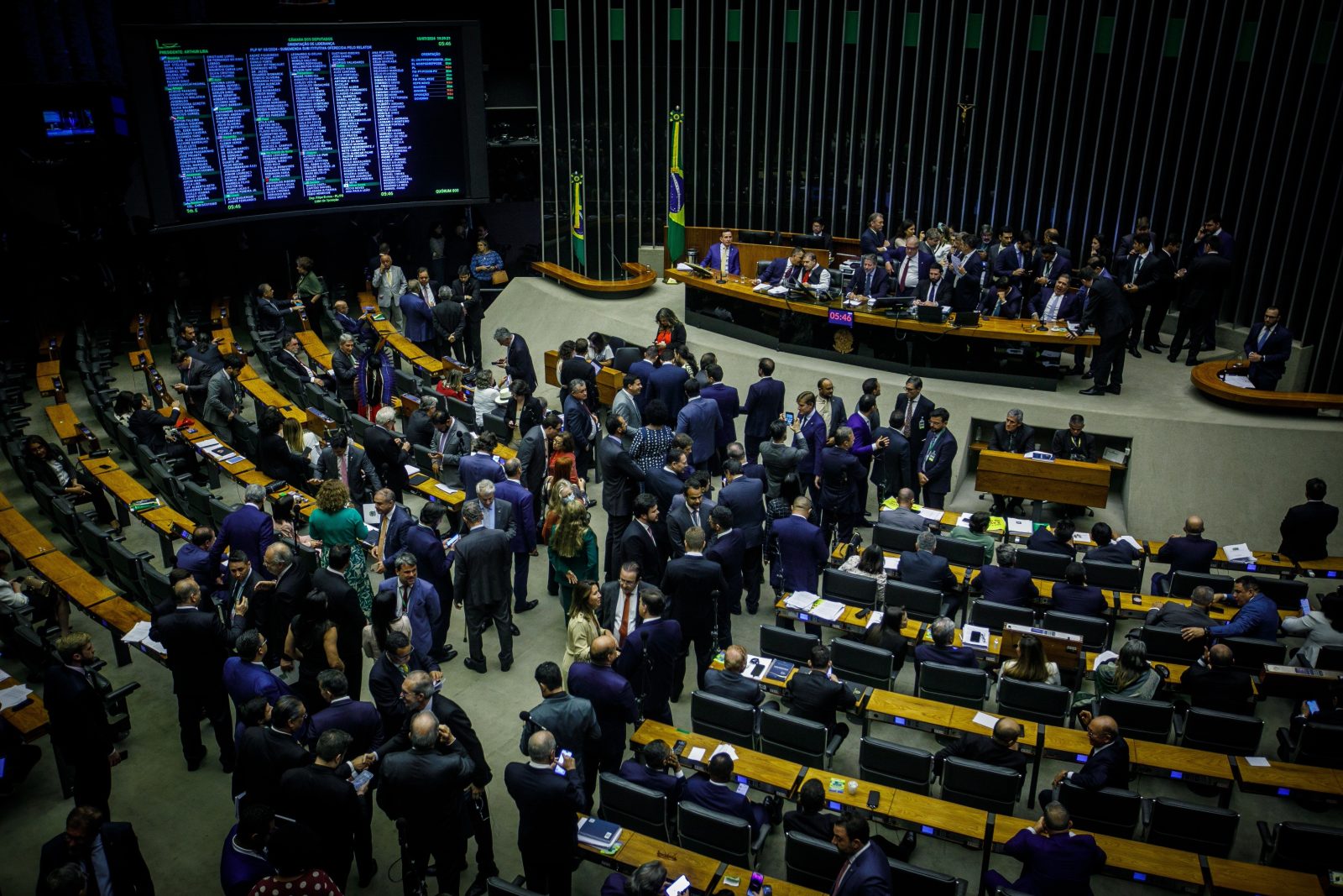 Plenário da Câmara dos Deputados durante votação
