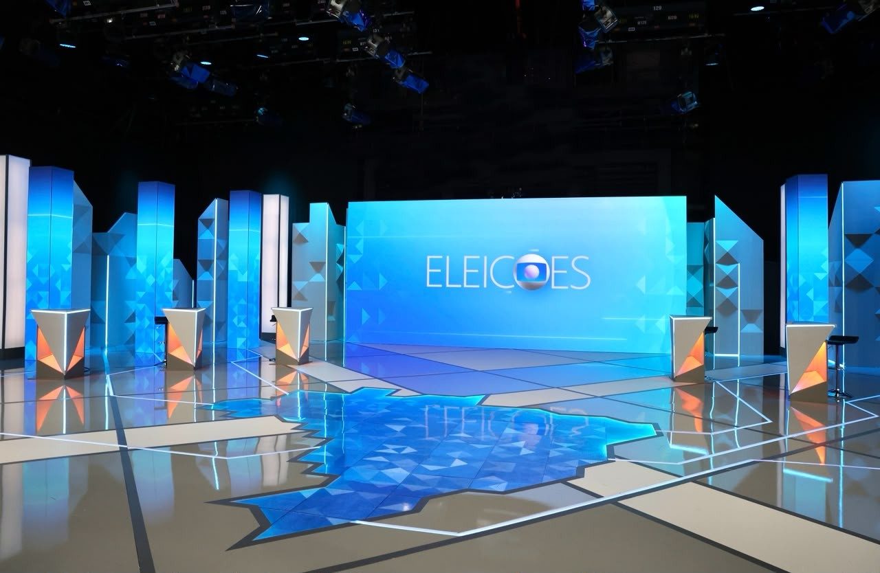 Cenário onde aconteceria o debate presidencial da TV Globo