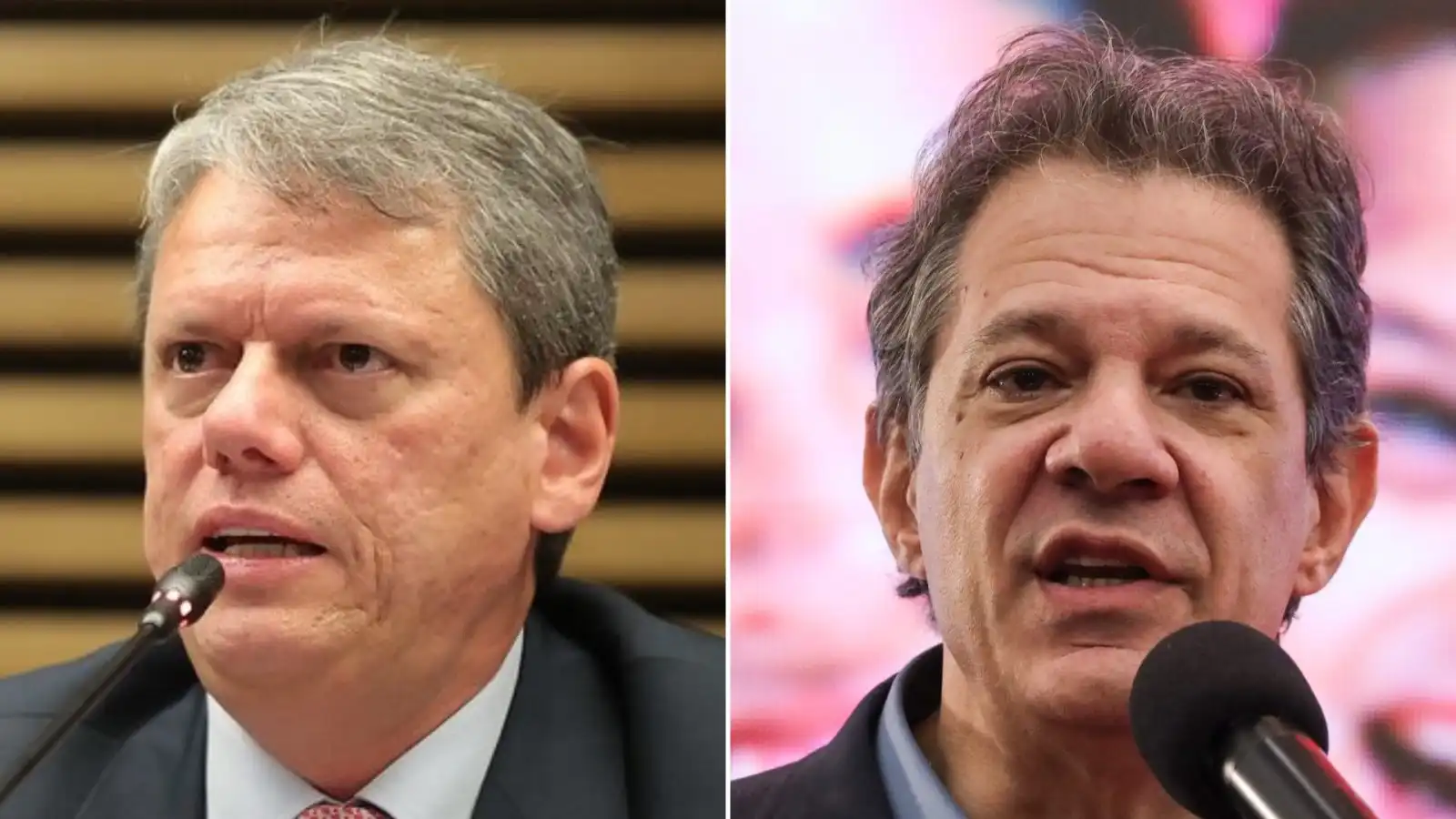 Imagem de Quaest SP: Tarcísio tem 44% e Haddad, 24%, em cenário de 1º turno