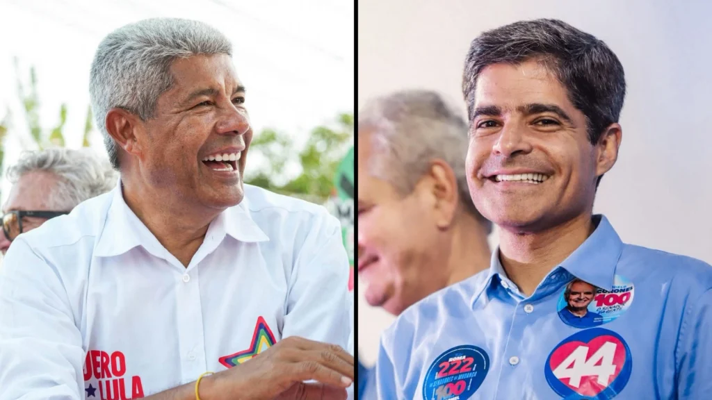 Imagem de ACM Neto aparece com 47,23% e Jerônimo tem 35,44% na disputa pelo Governo da Bahia, aponta Séculus/CBN Salvador