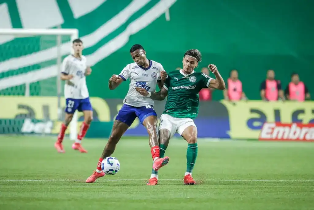 Imagem de Bahia perde para o Palmeiras, cai para sexto e deixa o G-5 do Brasileirão