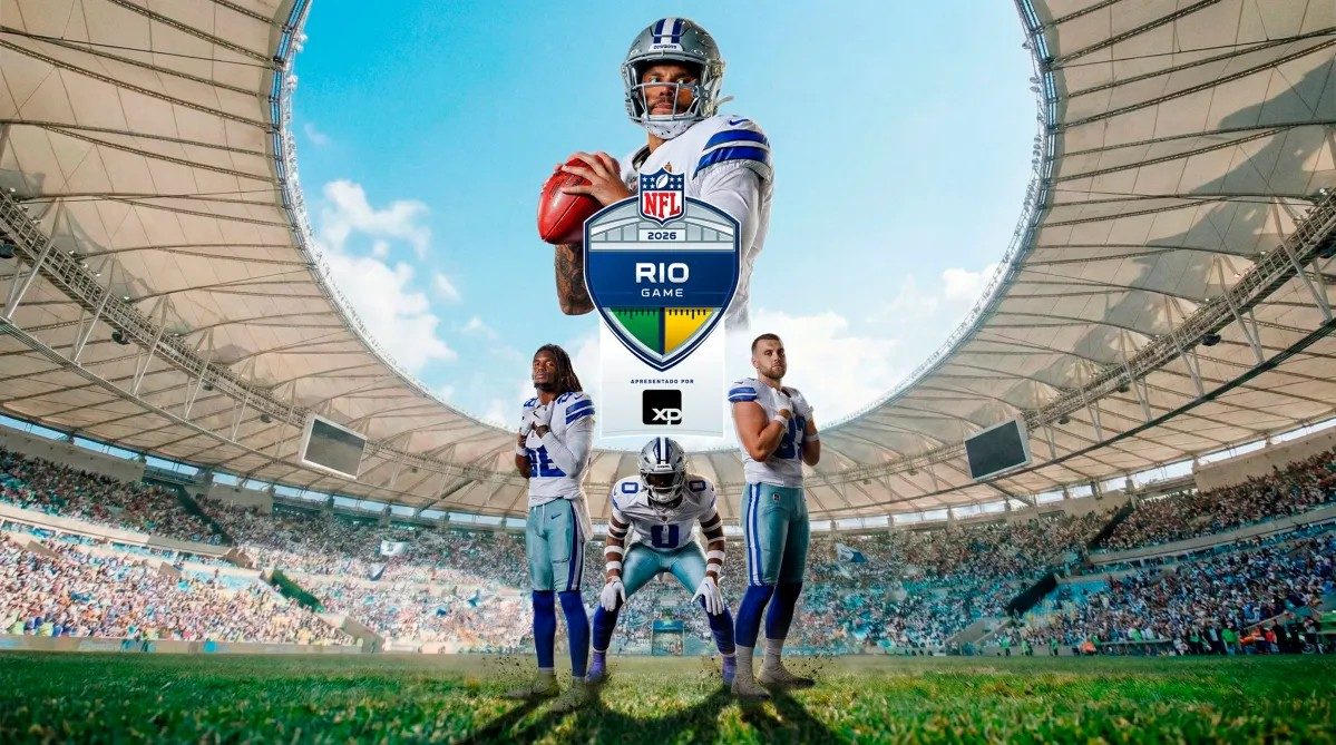 Dallas Cowboy será mandante no primeiro jogo da NFL no Rio de Janeiro.