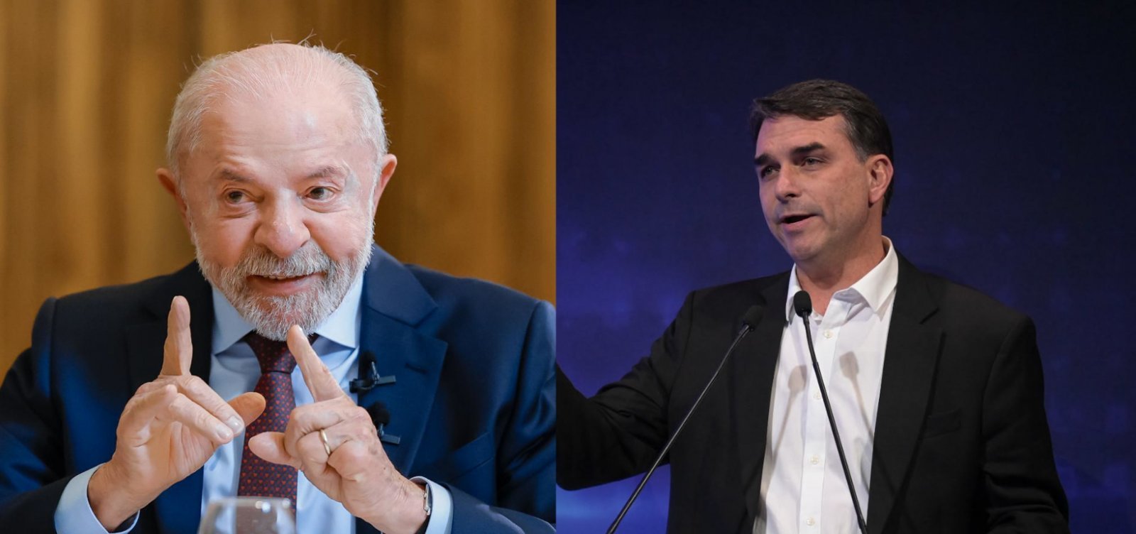 Imagem de Quaest: Flávio chega a 42% e aparece numericamente à frente de Lula em eventual 2º turno
