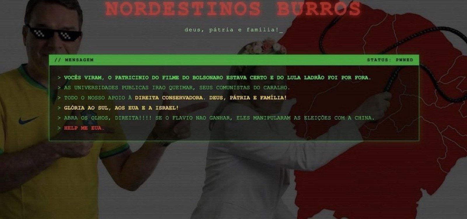 Imagem de Site da Ancine é alvo de ataque hacker com ofensas a nordestinos e ameaças a universidades públicas