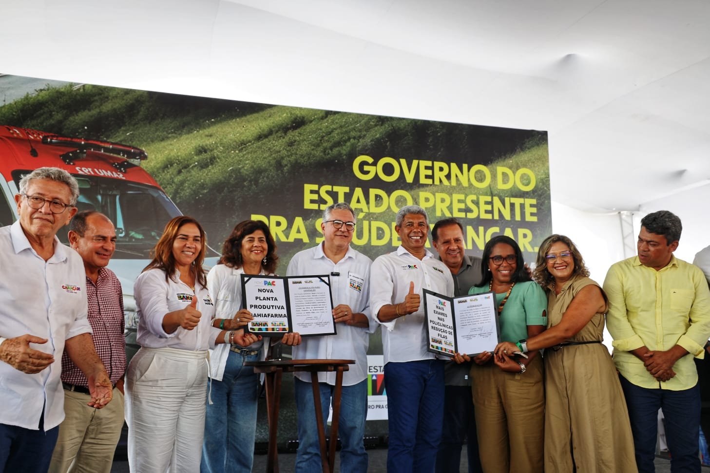 Imagem de Governo do Estado anuncia R$ 245 milhões em investimentos na Bahiafarma e expansão da rede de saúde de Camaçari