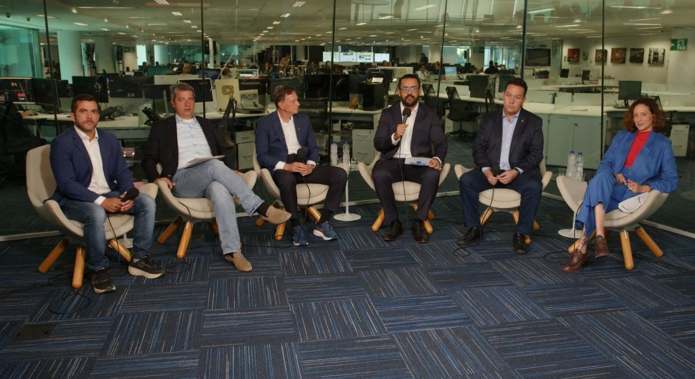 Debate entre candidatos ao Senado do Rio.