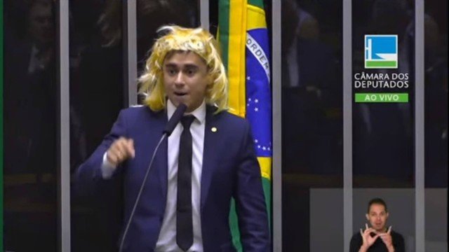 Imagem de Nikolas multiplica números de seguidores nas redes sociais após episódio da peruca na tribuna