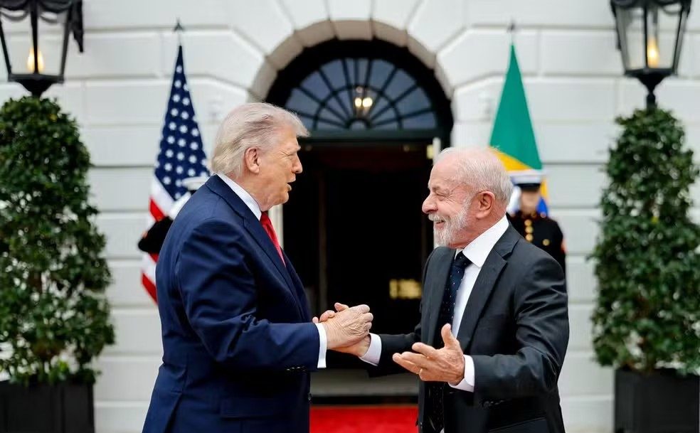 Presidentes Donald Trump e Lula em encontro na Casa Branca, em maio de 2026