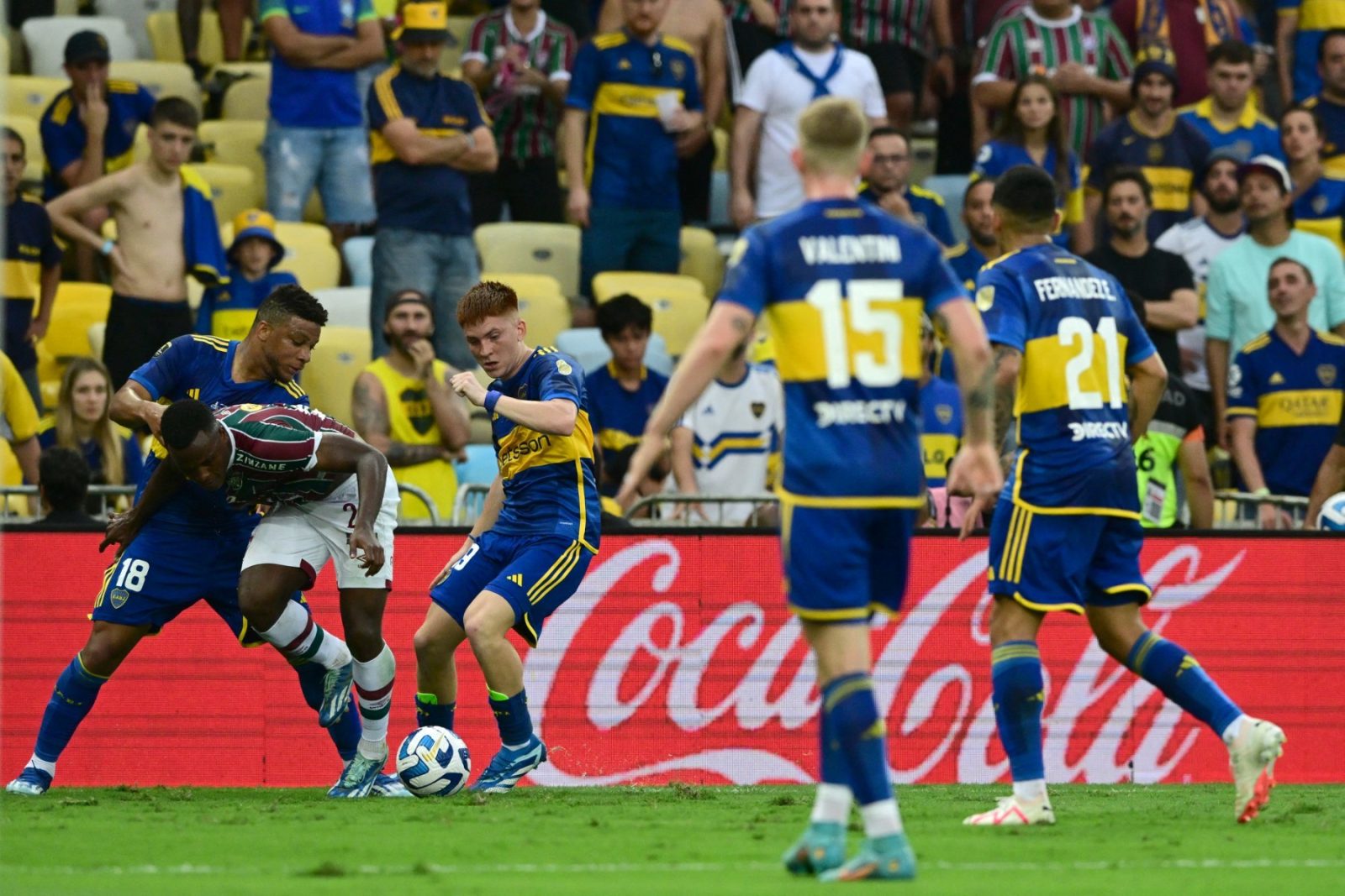 Boca perdeu a final da Libertadores de 2023 para o Fluminense, no Maracanã