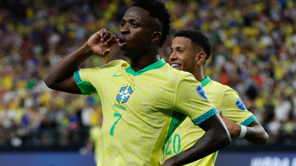 Imagem de Vinicius Júnior brilha e Brasil derrota Paraguai na Copa América