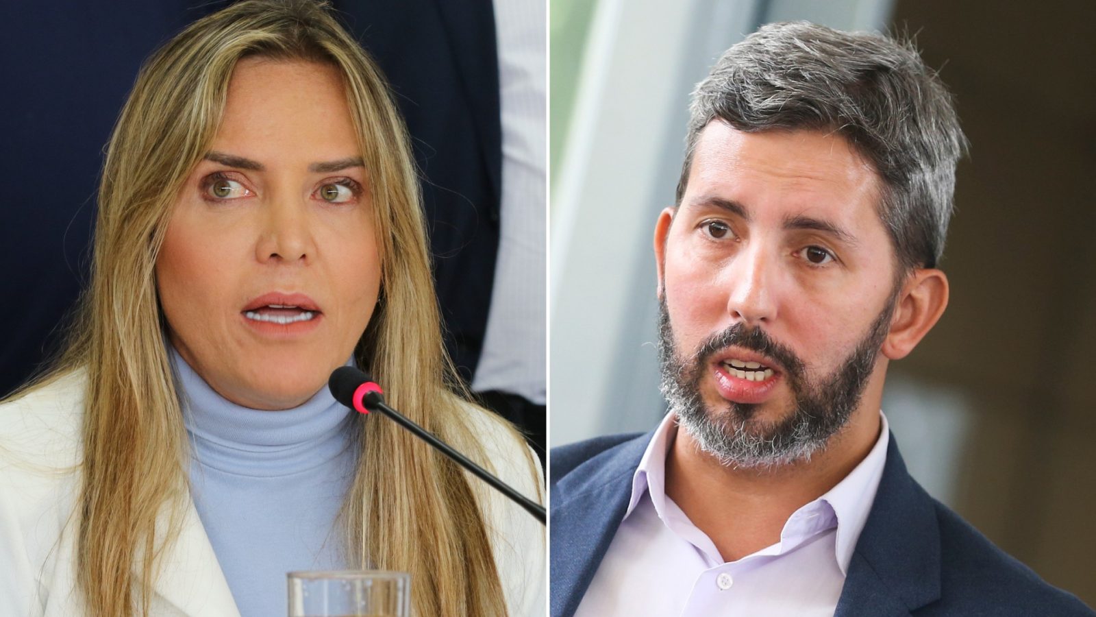 Celina Leão (PP) e Leandro Grass (PT)
