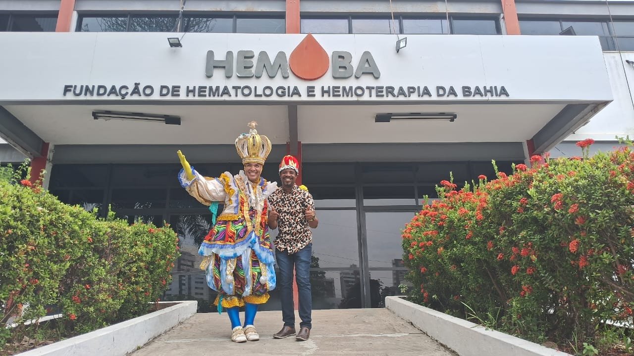 Imagem de Hemoba lança campanha de doação de sangue com candidatos a Rei Momo