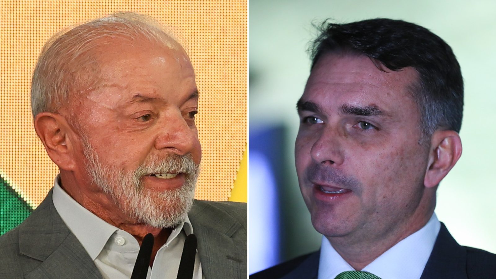 Lula (PT) e Flávio Bolsonaro (PL) são candidatos à Presidência da República