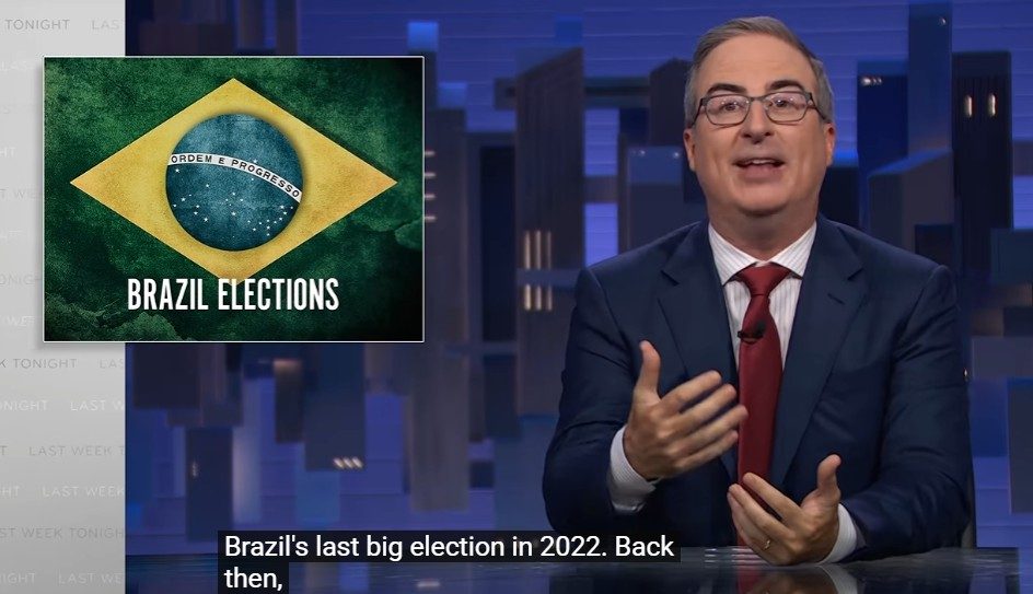 John Oliver comenta as eleições no Brasil