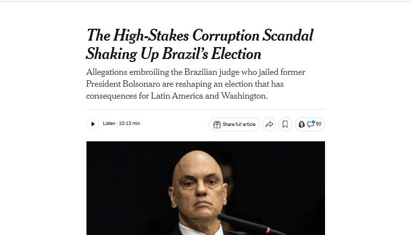 Reportagem do jornal New York Times.