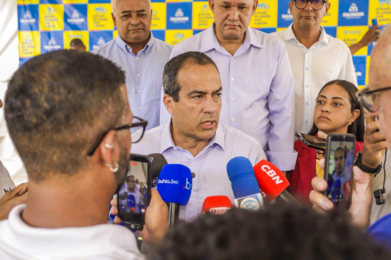 Imagem de Bruno Reis critica nacionalização da eleição e cobra Jerônimo em debate da TV Bahia: 'Até isso eles usam o presidente'