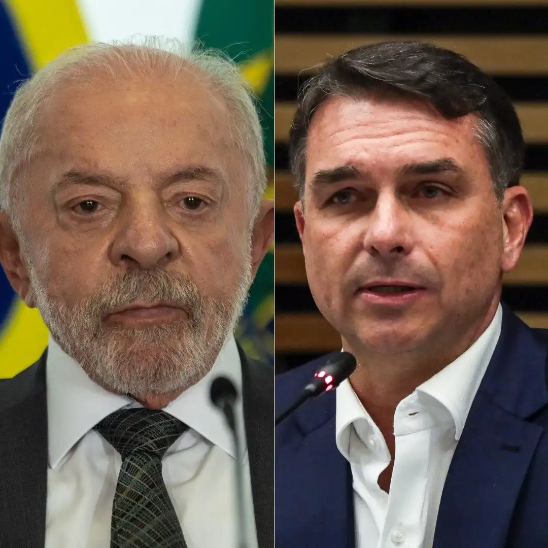 Imagem de Datafolha: no 1º turno, Lula tem 40%; Flávio Bolsonaro, 36%