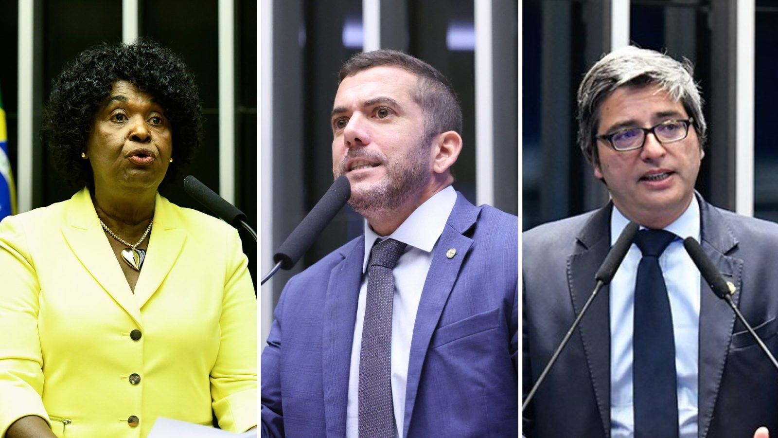 Benedita da Silva (PT), Carlos Jordy (PL) e Carlos Portinho (PL) concorrem ao Senado no Rio de Janeiro