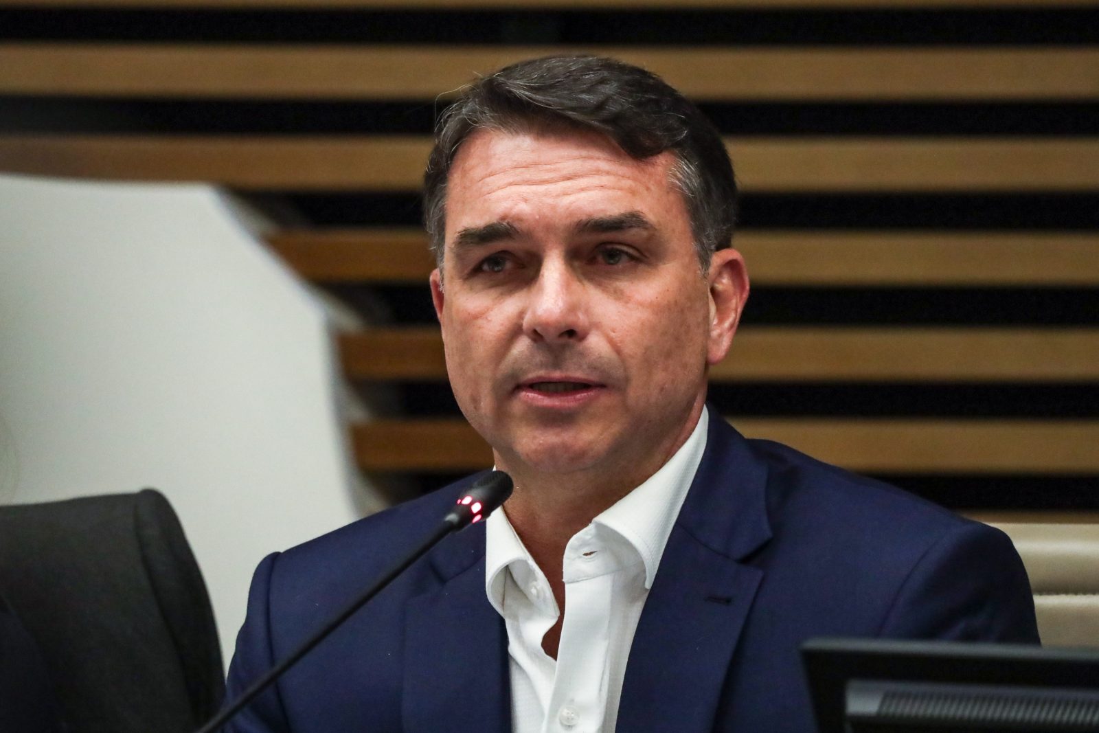 Senador Flávio Bolsonaro, candidato à Presidência pelo PL