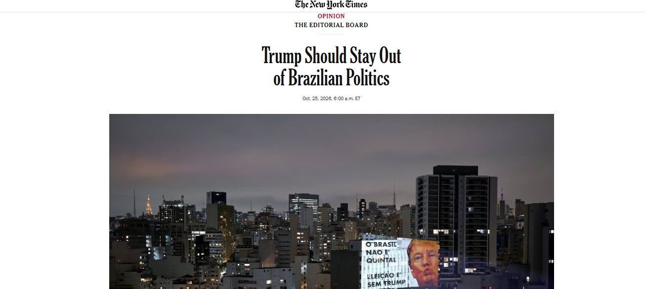 Editorial do jornal New York Times.