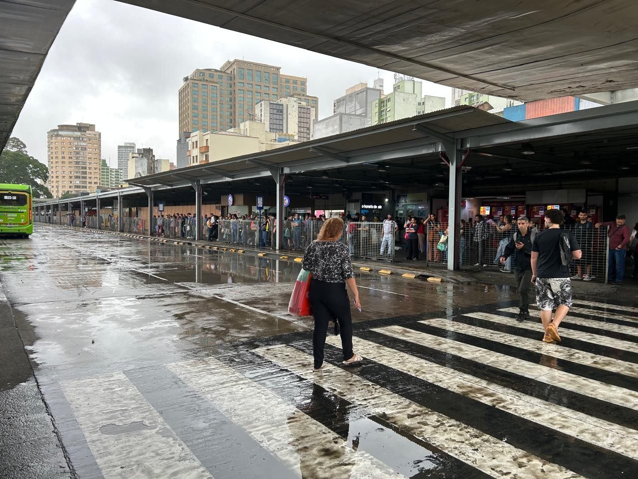 Terminal de ônibus em São Paulo