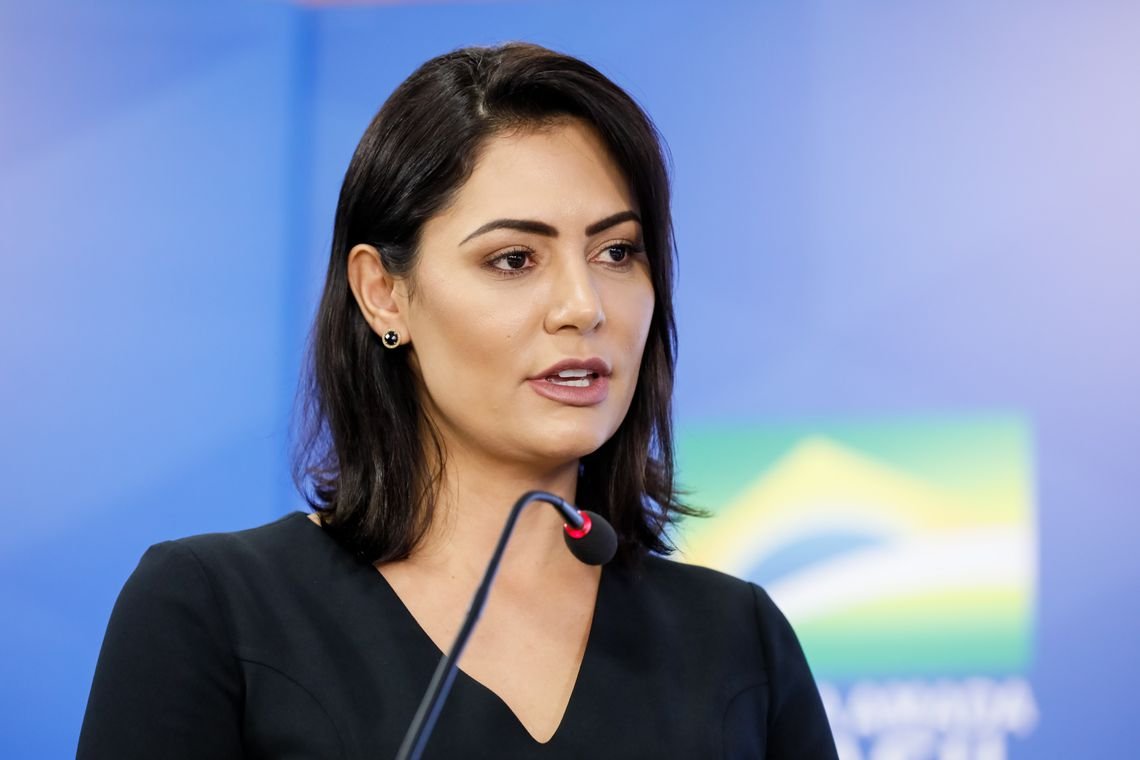 Imagem de Michelle Bolsonaro participa de jantar do PL em apoio à eleição de Marinho à presidência do Senado