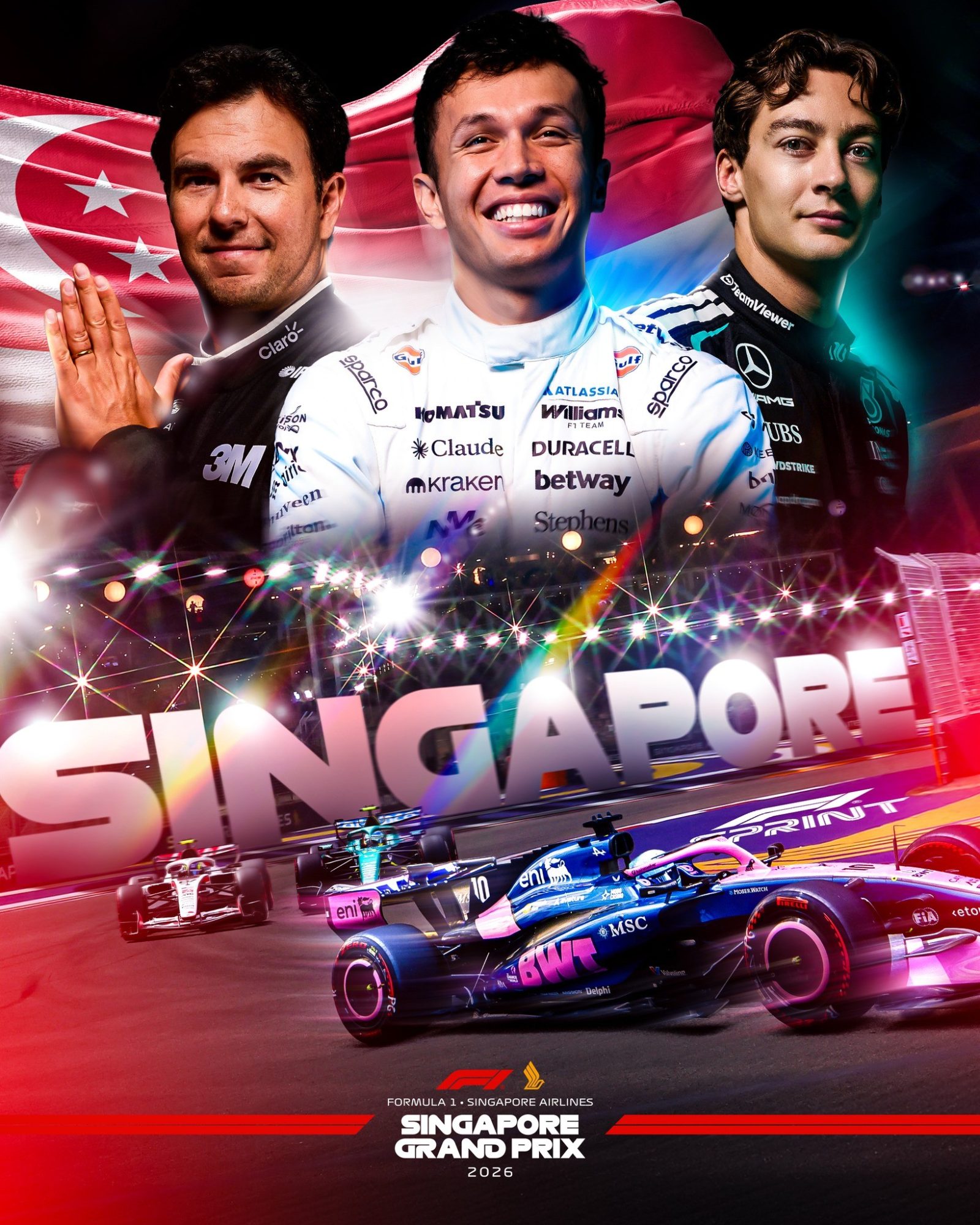GP de Singapura de Fórmula 1 ocorre neste fim de semana